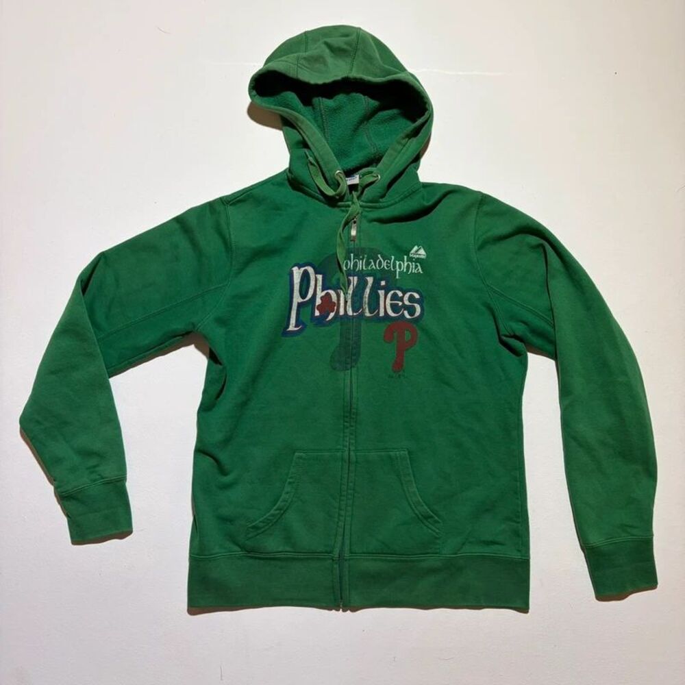 Philadelphia Phillies 2011 Green Saint Patrick's Day Y2K Zip Up Jacket Majestic